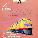1949 Union Pacific Railroad Streamliners Train Los Angeles San Francisco Portland 1940s Print Ad 1949 Union Pacific Railroad Streamliners Train Los Angeles San Francisco Portland 1940s Print Ad
