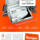 1949 Remington Rand Contour DeLuxe Electric Shaver Print Ad Advertisement 1940s 1949 Remington Rand Contour DeLuxe Electric Shaver Print Ad Advertisement 1940s