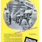 1944 Rohr Aircraft Corporation Aviation 5000 Steps to Berlin WWII WW2 Print Ad 1944 Rohr Aircraft Corporation Aviation 5000 Steps to Berlin WWII WW2 Print Ad
