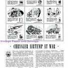 1944 Chrysler Airtemp at War WWII WW2 Chrysler Corporation 1940s Print Ad 1944 Chrysler Airtemp at War WWII WW2 Chrysler Corporation 1940s Print Ad