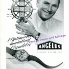 Vintage 1945 Angelus Naveo Clock Advert Stolz Freres SA Swiss Print Ad Publicite Suisse Schweiz