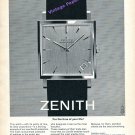 1964 Zenith Automatic Watch Advert For the Time of Your Life Swiss Print Ad