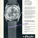1964 Felca Airmaster Rotomatic Watch Advert Vintage Swiss Print Ad Switzerland