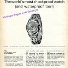 1964 Certina-DS Watch Advert Most Shockproof and Waterproof 1960s Swiss Print Ad 1964 Certina-DS Watch Advert Most Shockproof and Waterproof 1960s Swiss Print Ad