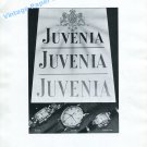 1948 Juvenia Watch Company Switzerland Vintage 1940s Swiss Print Ad Advert