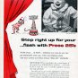 1956 Sylvania Blue Dot Flash Bulbs Ad Circus Clowns Lions Tigers Photography 1950s Print Ad Advert