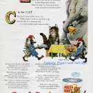1956 Puss 'n Boots Whole Fish Cat Food Ad Quaker Oats Co Circus Elephant 1950s Print Ad Advert 1956 Puss 'n Boots Whole Fish Cat Food Ad Quaker Oats Co Circus Elephant 1950s Print Ad Advert