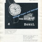 1961 Ernest Borel Watch Chronometer Company Neuchatel Switzerland Swiss Print Ad 1961 Ernest Borel Watch Chronometer Company Neuchatel Switzerland Swiss Print Ad