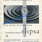 1961 Hamilton Elipsa Watch Advert Hamilton Watch Company Switzerland Swiss Print Ad 1961 Hamilton Elipsa Watch Advert Hamilton Watch Company Switzerland Swiss Print Ad