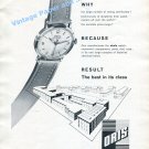 1961 Oris Watch Company Switzerland The Best in its Class 1960s Swiss Print Ad 1961 Oris Watch Company Switzerland The Best in its Class 1960s Swiss Print Ad