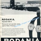 1961 Rodania Aquaseal 333 Waterproof Watch Advert Submarine Swiss Print Ad