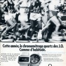 1976 Omega Speedsonic f300 Watch Advert Swiss Print Ad Olympics Omega Watches Company Publicite