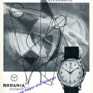1957 Rodania Discomatic Watch Advert Rodania Watch Factory Switzerland Swiss Ad 1957 Rodania Discomatic Watch Advert Rodania Watch Factory Switzerland Swiss Ad
