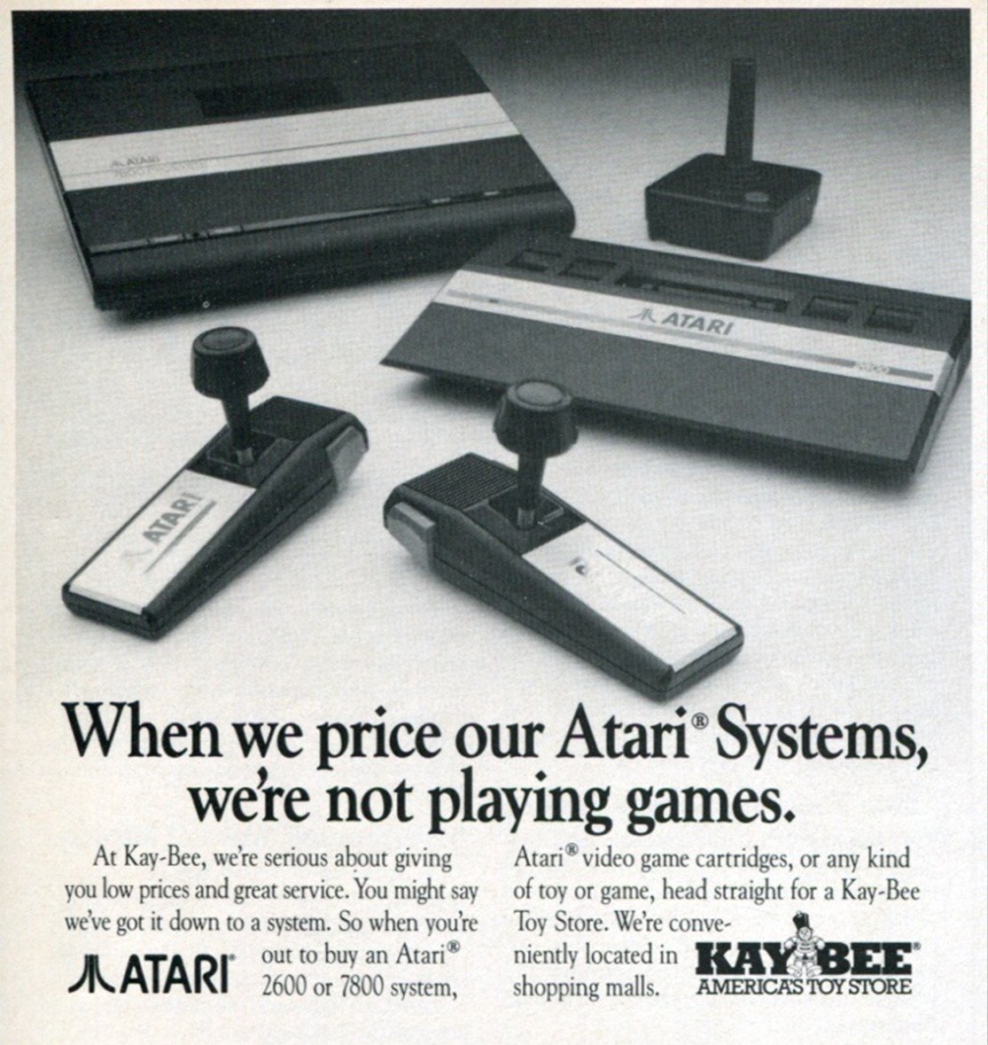 1988 Atari Systems Advert Kay-Bee Toy Store Ad Magazine Advertisement