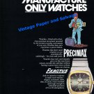 1976 Precimax Watch Company Exactus Neuchatel Geneva Switzerland Swiss Print Ad