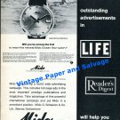 1965 Mido Ocean Star Watch Advert Worldwide Advertising Campaign Swiss Print Ad