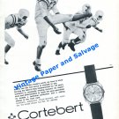 1965 Cortebert Watch Company The Last Ounce of Strength to Win Swiss Print Ad 1965 Cortebert Watch Company The Last Ounce of Strength to Win Swiss Print Ad