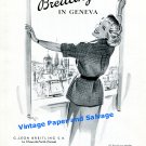 1949 Breitling in Geneva Breitling Watch Company Switzerland Vintage 1940s Swiss Print Ad Advert