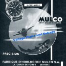 1964 Mulco Submarine Escafandra Watch Advert Vintage 1960s Swiss Print Ad Publicite Suisse 1964 Mulco Submarine Escafandra Watch Advert Vintage 1960s Swiss Print Ad Publicite Suisse