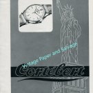 Vintage 1946 Cortebert Watch Co. Lady Liberty Statue of Liberty Swiss Advert Publicite Suisse CH