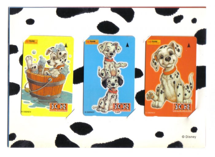 101 Dalmation (Mint) Phonecard Limited Edition - Set 0f 3