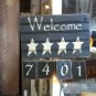 House Welcome Hanger with 2 numbers