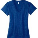 Ladies? 3.4 oz. Triblend Deep V-Neck NAVY TRIBLEND - XL