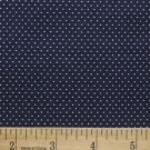 one yard Pin Dot Polka Dots 45" 100% Cotton Quilt Fabric Dark Navy Blue free s
