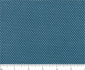 one yard Pin Dot Polka Dots 45" 100% Cotton Fabric Navy Blue Quilt apparel B3