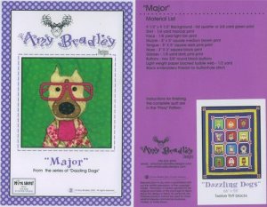 AMY BRADLEY DAZZLING DOGS QUILT KIT MAJOR FABRIC FUSIBLE EMBELLISHMENTS MORE