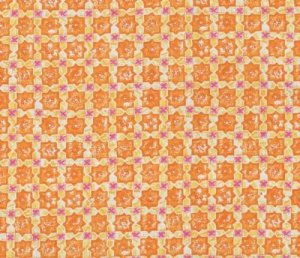 FQ430 BLANK QUILTING DUQUESA II ORANGE GEOMETRIC FABRIC