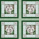 Four Animal Pillow per Panel Alabaster Jungle COTTON FABRIC 44/45'' x 35''