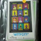 AMY BRADLEY DESIGNS Kitty City ALL 12 Quilt Blocks and finishing fabrics kit