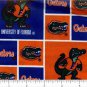 Licensed Collegiate Print Cotton Fabric University of Florida Patch 44" Wide