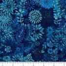 QUILT BACKING Teal Tonal Floral 108" WIDE COTTON NEW ON BOLT BY THE YARD
