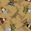 Fat Quarter Cotton Quilt Duck Dynasty Characters Brown Faces Toss New from bolt