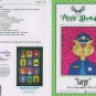 AMY BRADLEY Kitty City Sarge Quilt Block kit fabric FUSIBLE EMBELLISHMENTS