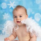 9 to 12 months - White Feathered Baby Wings