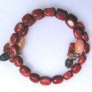 New coil oval  Sponge Coral bracelet