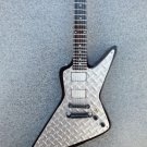 RGM96 James Hetfield Diamond Plate Explorer Miniature Guitar