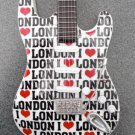 RGM101 Jubilee Celebrations I Love London  Miniature Guitar