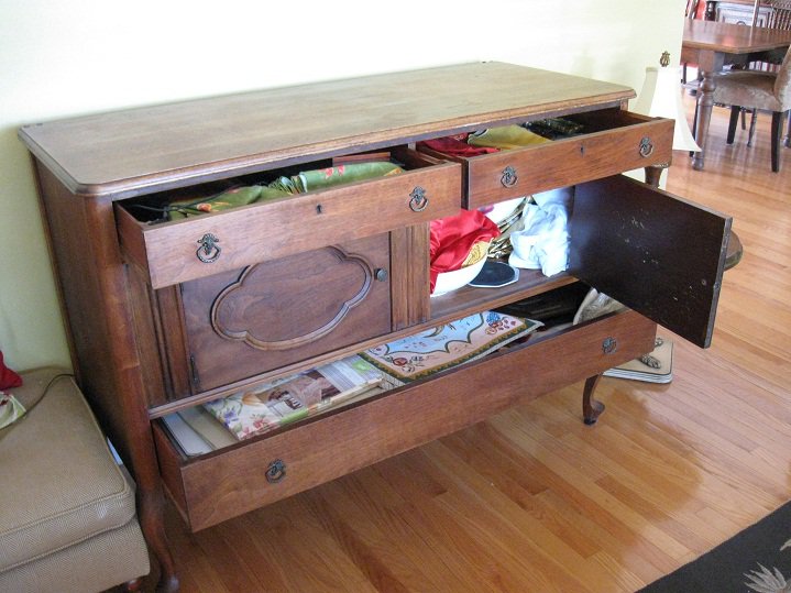 Antique Oak Linen Chest