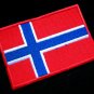KINGDOM OF NORWAY NORWEGIAN NATIONAL FLAG Sew on Patch