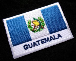 GUATEMALA GUATEMALAN NATIONAL FLAG Sew on Patch