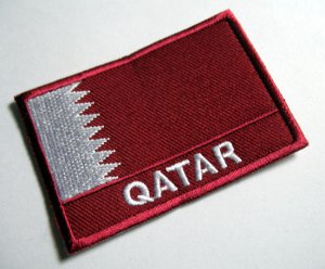 STATE OF QATAR DAWLET QATAR QATARI NATIONAL FLAG Sew on Patch