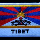 TIBET TIBETAN NORTH OF THE HIMALAYAS FLAG Sew on Patch