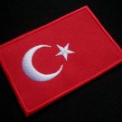 TURKEY TURKISH TURK EURASIAN NATIONAL FLAG Sew on Patch
