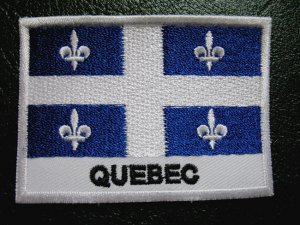 QUEBEC LA BELLE PROVINCE QUEBECER QUEBECKER QUEBECOIS CANADA FLAG Sew on Patch
