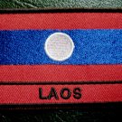 LAOS LAOTIAN LAO PEOPLE'S DEMOCRATIC REPUBLIC NATIONAL FLAG Sew on Patch