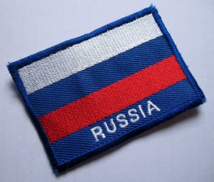 RUSSIAN RUSSIA FEDERATION NATIONAL FLAG Sew on Patch